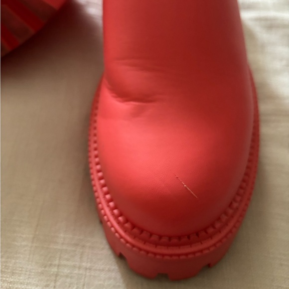 Dolce Vita Lexy Lug Clog in coral red - Picture 8 of 10